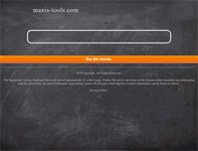 Tablet Screenshot of maxis-tools.com
